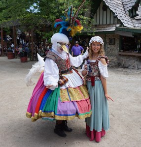 Seems to have an interesting hat if I do say so myself. Then again, there might be some disturbing implications with the feathers.