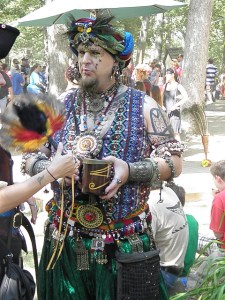 And it seems that this guy is overloaded with piercings, tattoos, and jewelry. Yeah, I think he needs to cut it down a notch.