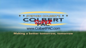 Of course, this is Stephen Colbert's Super PAC, which started appearing after the Citizens United ruling. Now these may not contribute or coordinate directly to candidates or campaigns. But there is no legal limit on contributions it can receive. As of August 2012, these have raised over $349 million with 60% from just 100 donors.