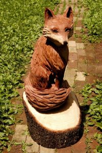 Now that's a nice color for a fox like that. However, I'm not sure if that's the color of the wood or spray paint.
