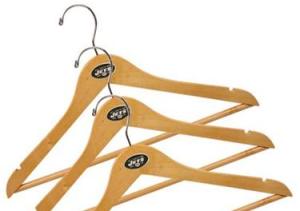On NFL shop a set of 3 of these cost $12.95, which is overpriced. You can easily get a set of 5 for $6.99 at Bed, Bath, and Beyond, but without the NFL logo. Actually you can get wooden hangers practically anywhere like pharmacies, hardware stores, as well as clothing and general living stores. So these aren't worth it.