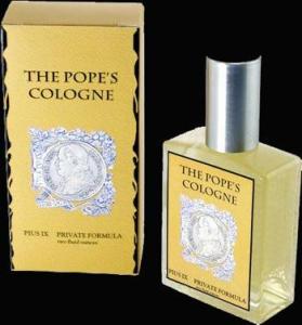 Bet this pontiff didn't think he was going to have his own fragrance line. Still, the thought of a Pope having his own cologne just makes me baffled. Seriously, why?