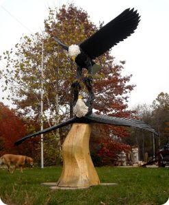 Now this is quite an amazing sculpture. Wonder how the person who created this pulled it off. Not to mention, painting the thing.