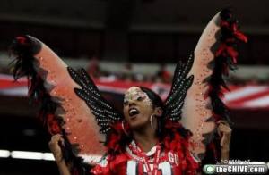 And boy, does she have fancy wings, indeed. Of course, they may not have as many feathers. But they'll do just the same.