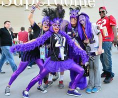 And it seems that these people really seem to give it to the birds. Of course, they look utterly ridiculous in their outlandish outfits, but still.