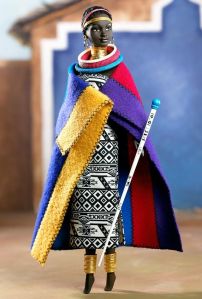 Now this is a good representation of African tribes. A lot of women in Africa are actually dress like that and in a lot of different groups, too.