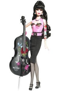 Of course, she also has a lot of tattoos on her arm as well. But she seems to have a lot of good taste. Sure this doll wasn't made for kids.