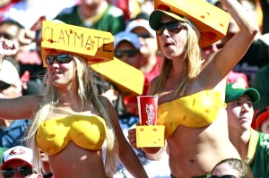 I think they're supposed to be "Claymates" or whatever that is. I'm not sure. I don't really follow the Packers much anyway to know anything about their fan culture.