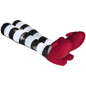 That's just all there is. And these are meant to be placed right next to the house. Yeah, it's supposed to look like the house smashed her during a tornado.