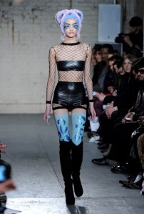 Of course, she wasn't allowed to bring her cat o' nine tails and handcuffs with her. Yeah, runway policy is strict about these things.