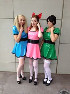The Powderpuff Girls was a cartoon series back in the day that was originally set as a parody of Sailor Moon. It's about three crime fighting sisters whose names are Bubbles, Blossom, and Buttercup. Still, wonder what their costumes are made of. Duct tape?