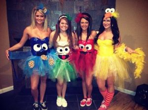 Who needs to sex up Sesame Street characters when you can make tutus with their faces. Now these are great costumes for women. The sexy Bert and Ernie ones were the worst.