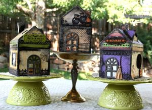 Now this is an elementary craft project at expert level. Seriously, no elementary art class would ever create haunted houses from milk cartons as amazing as these.