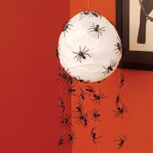 Now this is very creepy and will certainly creep out your Halloween party guests. Anyone scared of spiders might want to avoid your place next time.