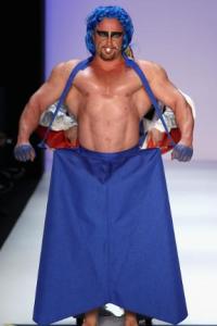 Apparently this guy was too outrageous for professional studio wrestling. Then again, studio wrestling's fake as they say.