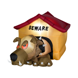 Yes, this dog is mean as you can tell from his red eyes and spiked collar. Don't want to cross him or he'll tear you to pieces.