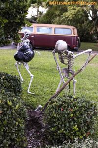 "Hurry up and bury him before somebody sees us, Alex. You don't want the neighbors getting suspicious."