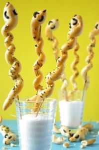 Of course, they're covered on skewers for form. But I'm sure they're more tasty that you'd probably get at the Olive Garden.