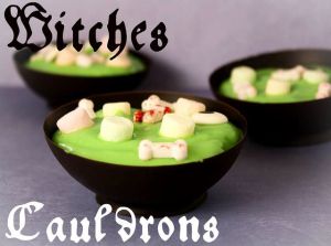 And it seems like there are lots of sugary body parts in this, too. Wonder if the cauldrons themselves are edible. Probably not.