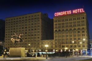 Since its opening in 1893, Chicago's Congress Plaza Hotel has had a long and colorful history from protests to presidential guests. It's also been the place for a lot of haunted ghost sightings, including that of a hobo and a guy in disco attire.