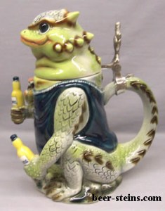 First, blue parrots and now lizards. Not sure which one I'd prefer. Still, Corona's steins really don't have the Ocktoberfest spirit in my opinion.