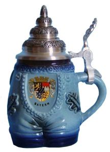 Yes, this is a beer stein depicting a pair of pants from Bavaria. No, I am not making this up. Believe me, I came across this on Pinterest.