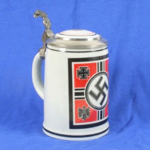 Actually don't because Hitler and his Nazi thugs were very horrible people. However, I'm showing a picture of this Nazi beer stein for historical purposes. Yes, the Nazis did celebrate Ocktoberfest and they drank from Anti-Semitic steins like these. So to my viewers, do not, under any circumstances, buy or use this stein. I repeat do not buy or use this stein.
