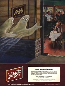 Yeah, I can totally see why ghosts would love to haunt bars. I'm sure they can appear as much as they like while patrons who've seen them might wonder whether they had too much to drink. Why go to haunted houses when they can mess up with drunks?