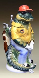 Now I can understand if this was made in America since gators and crocs are plentiful in the South. And Florida isn't shy to admit that. But this was made in Germany. And Germany isn't known for its crocodile population. So seriously, why?