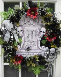 Not sure if anyone would find this dead funny. However, it might send some thinking that you're dead crazy. Still, the wreath looks like something you'd see in a cemetery.