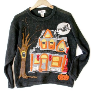 I don't know if bright orange makes a great haunted house color. Seems a bit too loud for something that's supposed to look decrepit and old.