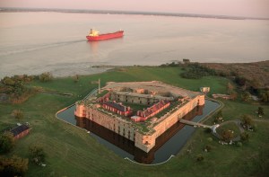 While Fort Delaware experienced military activity as early as the War of 1812, it's best known for being a Civil War military prison. Continued military operations until after WWII.