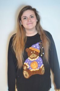 For some reason, the candy corn eyes make this bear look so creepy. Not sure why.