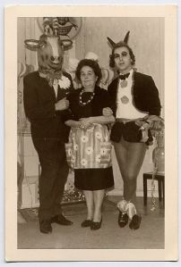 Let's just say, I'm not sure which guy is more terrifying. Also, that's a very skimpy and unflattering satyr costume if you ask me.