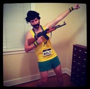 Yes, he's an Iraqi strong man dictator who's also the fastest man alive. Also, he really has an insatiable hatred for the kurds and a batshit insane son who tortures people with an iron maiden.