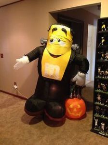 So how do they get the bolts in him like that? I mean he's made out of chocolate. It's not a flexible material if you get my drift.