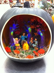 Guess the kid dressed is Batman seems quite frightened. Then again, the lighting makes the atmosphere quite eerie.