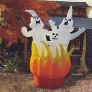 Wait a minute, ghosts shouldn't catch fire. They're supposed to be made out of almost nothing. So why they're screaming within the flames is beyond me. Then again, it might be just PTSD.