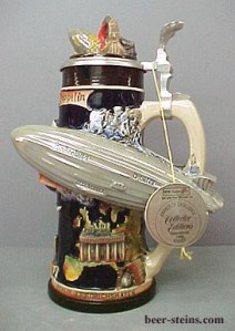 Okay, this beer stein actually commemorates the Hindenburg. Yeah, you know the one that burst into flames during the 1930s which led a radio broadcaster say, "Oh, the humanity." Then again, it could be worse. Could be Volkswagen.