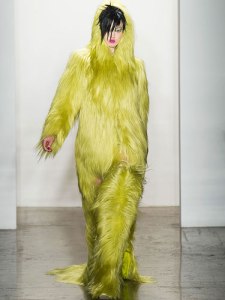 Almost considered calling it, "Blond Chewbacca" but I didn't want to insult any Star Wars fans. Nor did I want to offend Dr. Seuss fans either. But Sasquatch hunters are fair game.