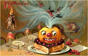 Now that's guaranteed to traumatize children. This is especially true with the jack o'lantern clown face.