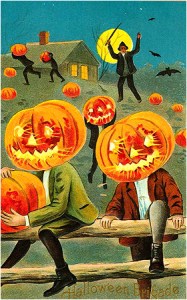 "Goddamn, kids, how dare you steal my pumpkins! I'll make you pay for this!"