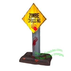 The human characters from The Walking Dead could've used signs like these. Unfortunately, they don't know where the zombies might show up, save grave yards.
