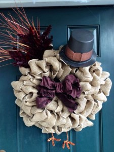 Not sure if it looks like a turkey to me. But I see it has feathers, legs, and a Pilgrim hat. 