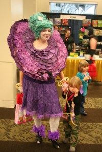 No, that's not someone you'd see in Whoville. That's supposed to be Effie Trinket. But yeah, she does dress like that.