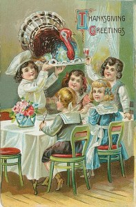 Okay, now those soulless kids are certainly to tear that turkey to shreds and bring it a most painful death. Also, is that wine? Don't think kids should be drinking that.