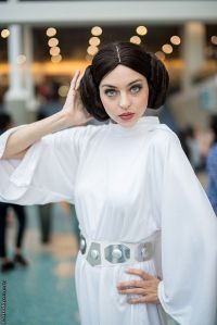 Yeah, the Princess Leia hairstyle might be the hardest part of that costume. Then again, it might be a wig.