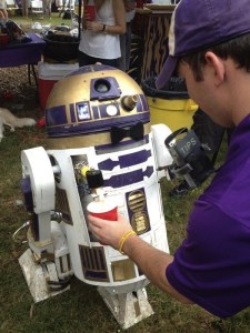 Okay, R2-D2 is one of the most useful and resilient droids in the galaxy. And yet, he's basically used as a beer keg to a bunch of frat boys. Something's wrong with that.