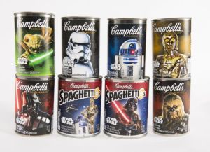 Now I'm sure eating these soups will put you squarely on the salty side of the Force. Because Campbell's Hmmm....salt.