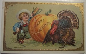 Man, that kid with the ax is freaking me out. I'm sure he's killing the turkey because he's the only one in his family with the potential of most likely becoming a serial killer.